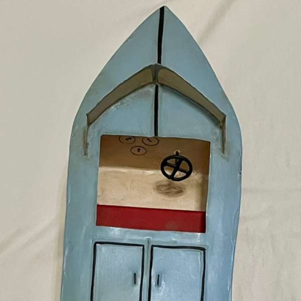 Vintage Handcrafted Model Speed Boat – “Pond Cruiser” – 18.5"